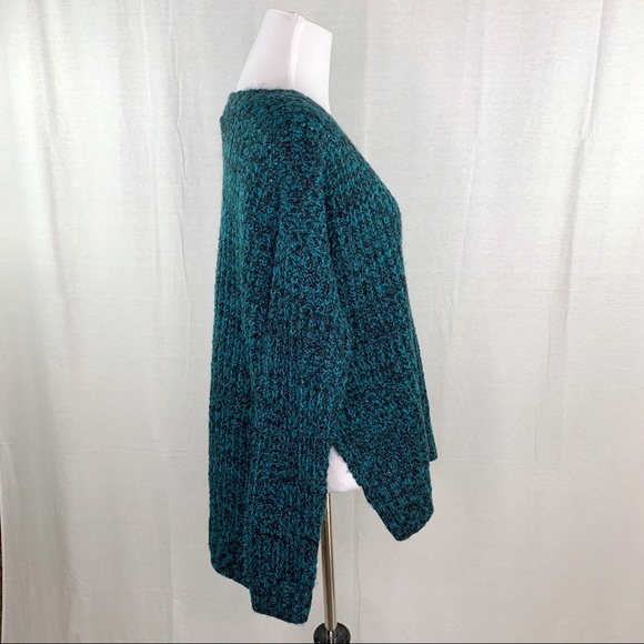 BCBGeneration green and black high low sweater - Picture 7 of 9